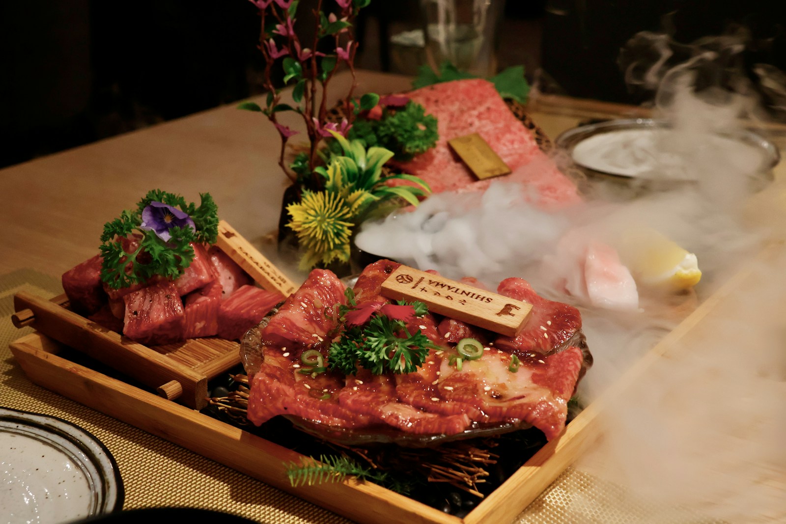 Vân mỡ đẹp của thịt bò wagyu Nhật Bản marbling A5 cao cấp